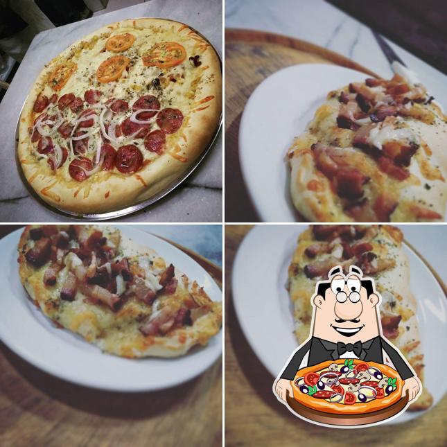 Peça diferentes tipos de pizza