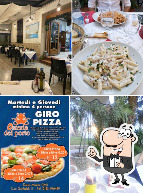 Gli interni di Osteria del Porto