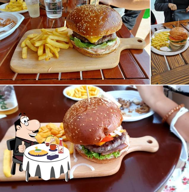 Prenditi un hamburger a Fast food Fischbude
