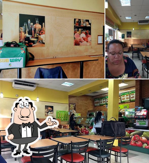 O interior do Subway