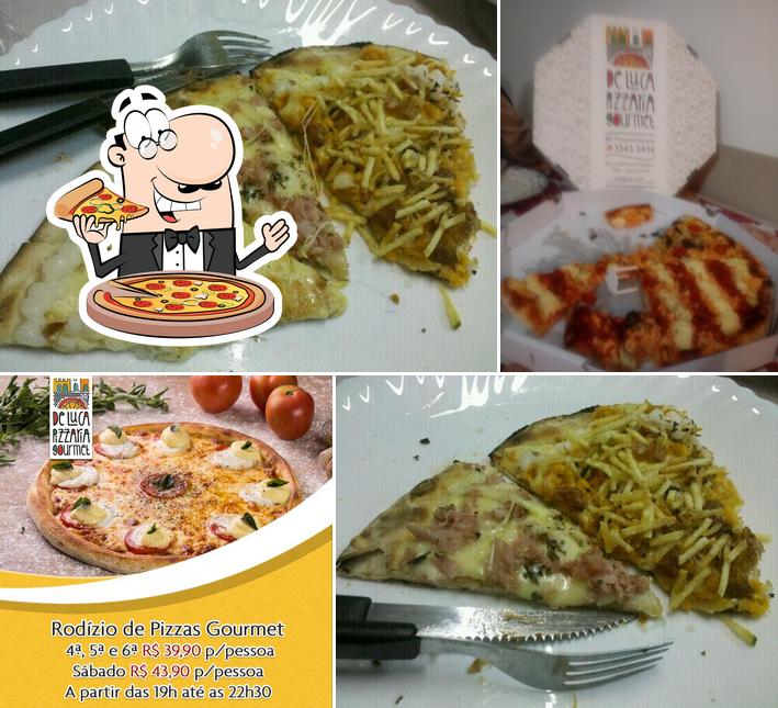 Escolha pizza no De Luca Pizzaria Gourmet