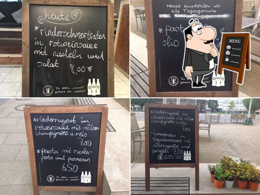 Découvrez le menu du jour sur le tableau