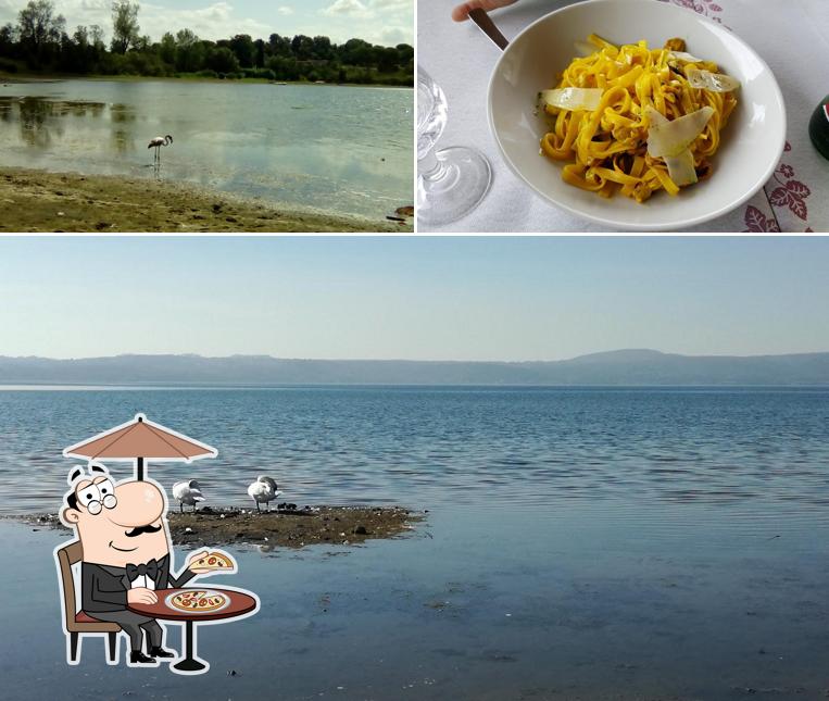 Guarda la foto che presenta la esterno e cibo di LA MARMOTTA Beach Club