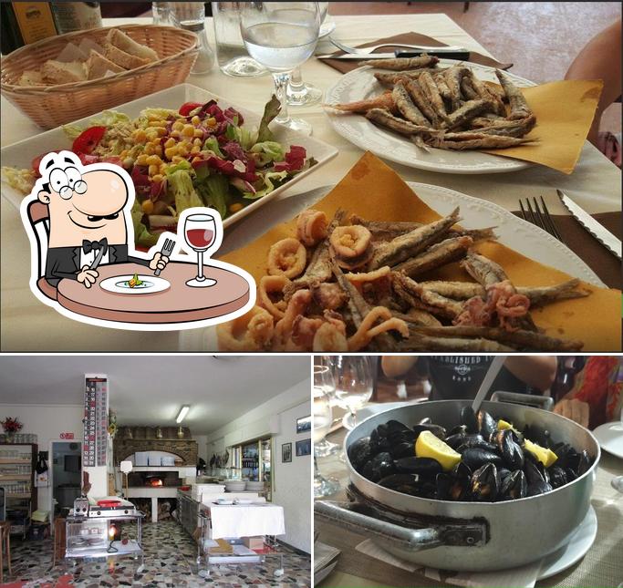 Questa è la immagine che mostra la cibo e interni di Ristorante Puccini