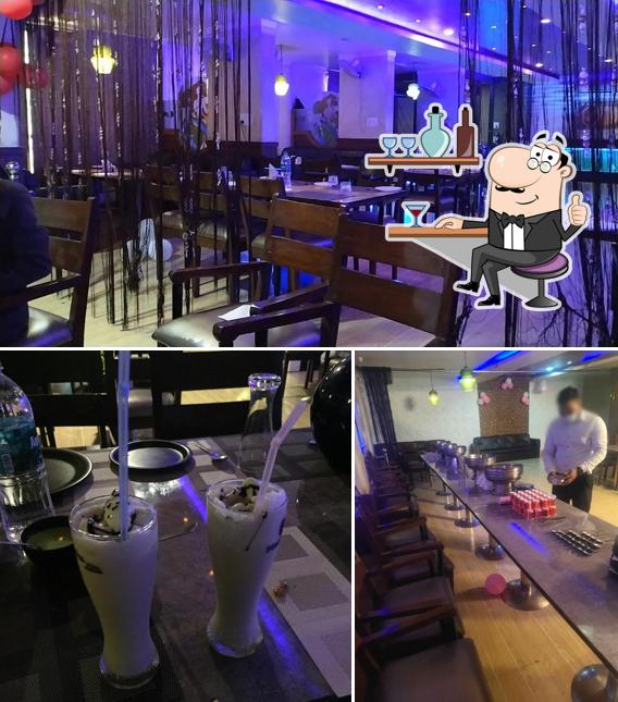 The image of interior and beverage at Spice Affair Restaurant
