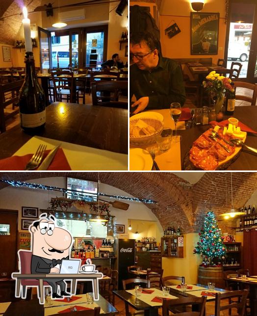 Gli interni di I Bastioni di San Niccolò Trattoria & Pizzeria