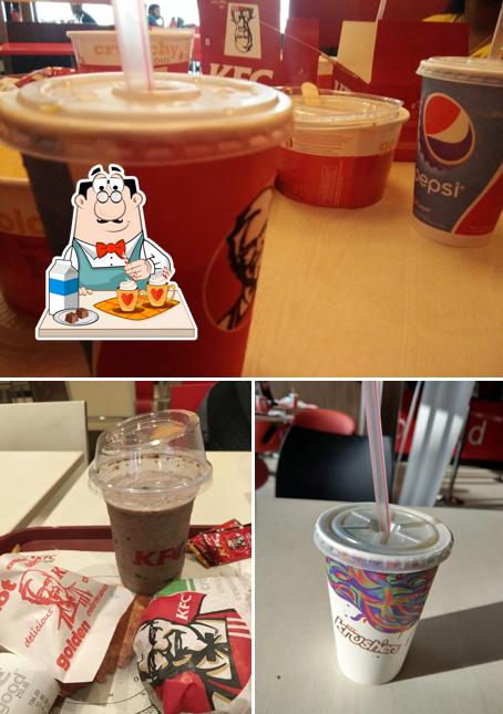 Enjoy a beverage at KFC