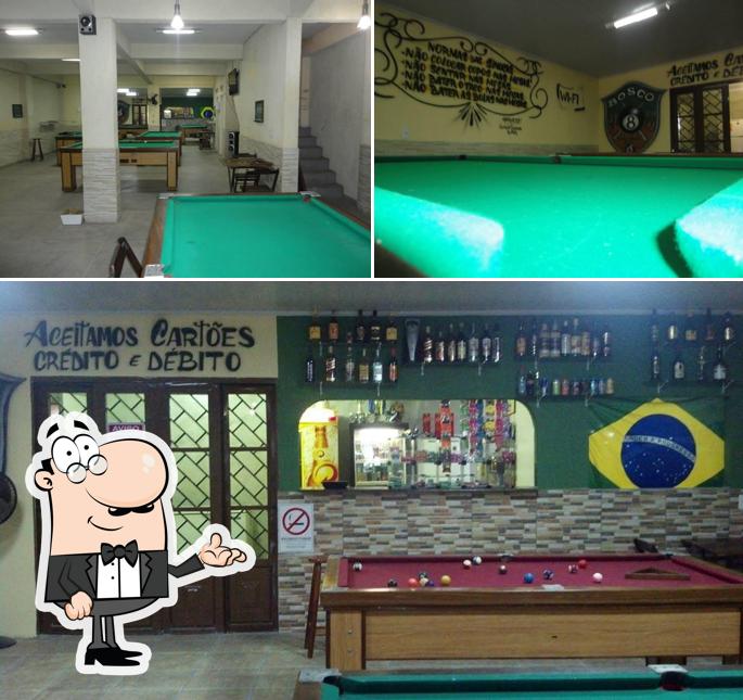 Veja imagens do interior do Bosco Snooker Bar