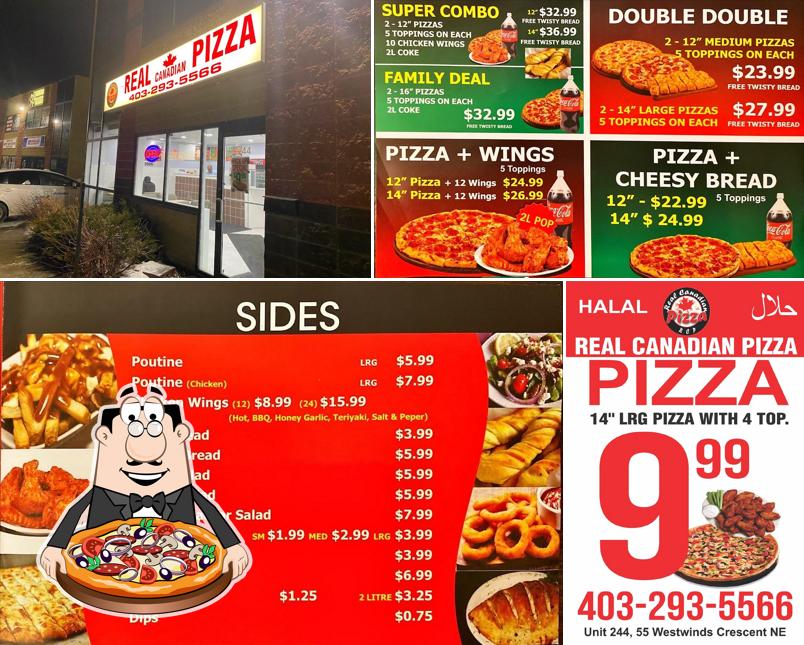 Choisissez des pizzas à Real Canadian Pizza