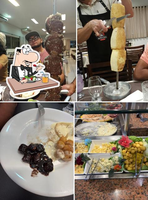 Comida em Churrascaria Amigão