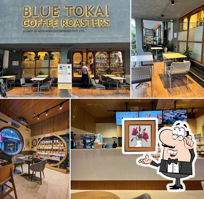 The interior of Blue Tokai Coffee Roasters GK2, (M57)