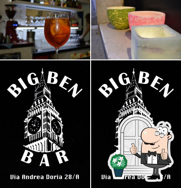 Tra le diverse cose da BIG BEN BAR si possono trovare la esterno e bevanda