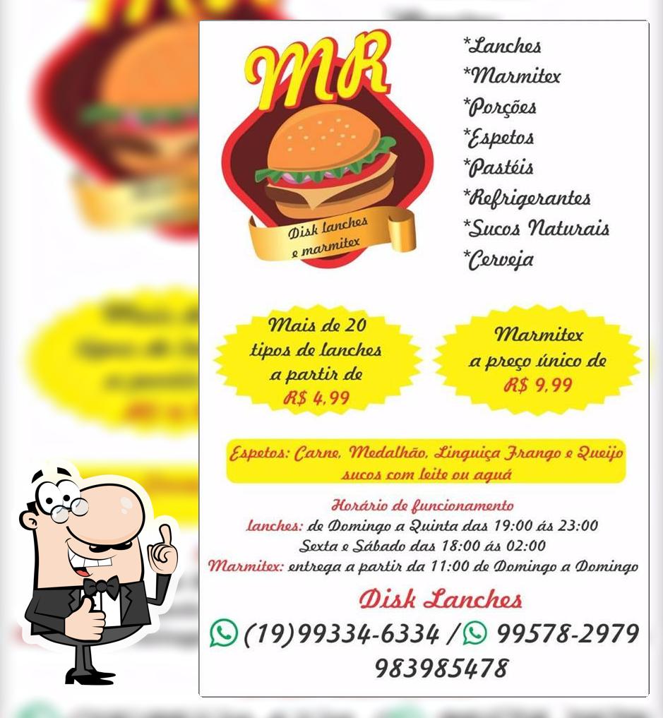 MR disque lanches porçoes e marmitex