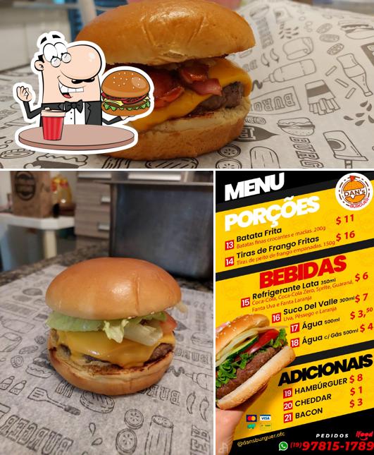 Experimente um hambúrguer no Dan's Burguer