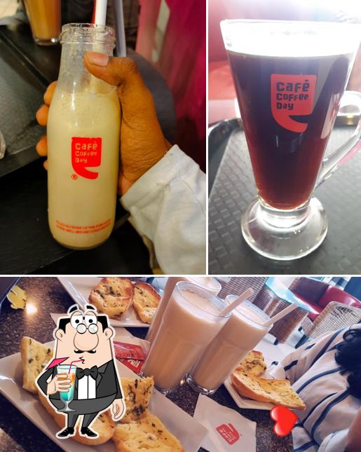 The restaurant's drink and food