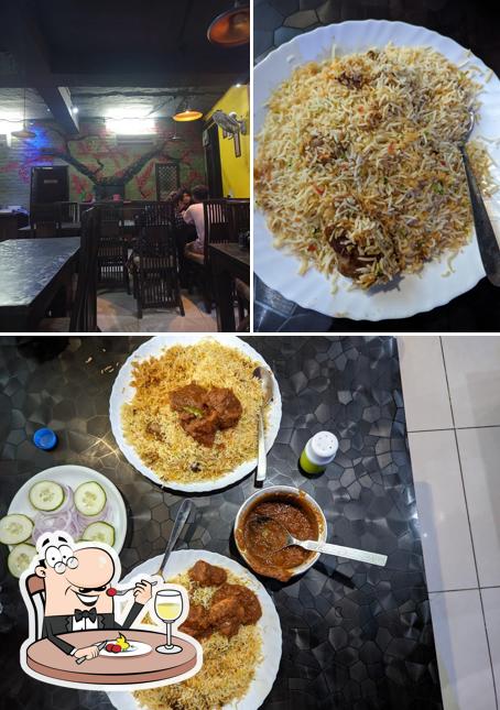 The picture of food and interior at King’s bay
