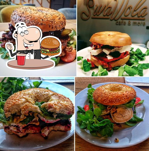 Order a burger at SwaWola Cafe & More