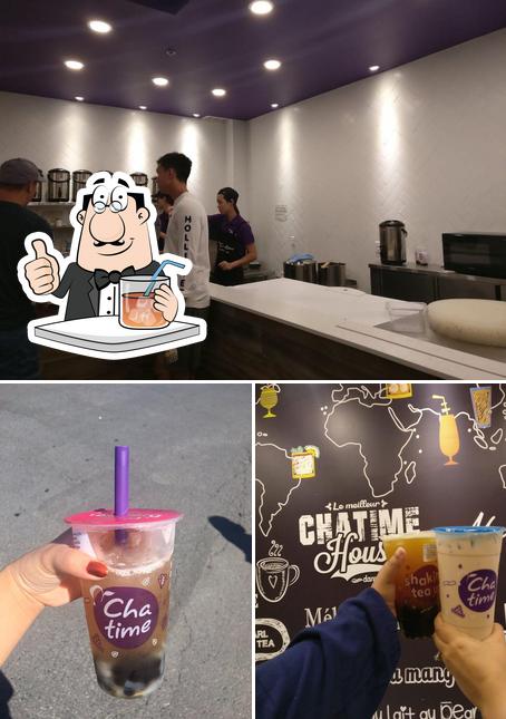 La photo de la boire et intérieur concernant Chatime