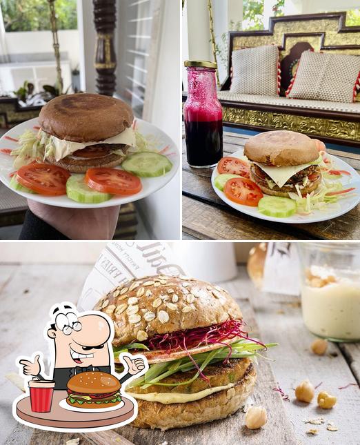 Try out a burger at Farmacy A Healthy Food Restaurant By Doctors