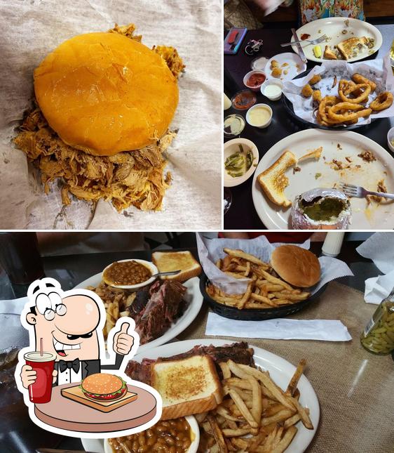 Order a burger at Fat Boy's Backyard BBQ & More