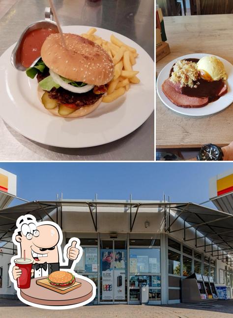 Prueba una hamburguesa en Autohof Schwegenheim