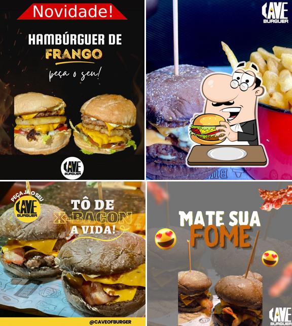 Hambúrguer em Cave Burger