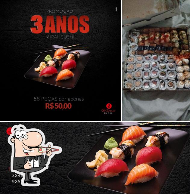 Peça diversas opções de sushi