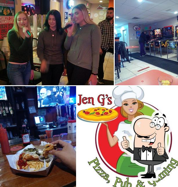 Jen G's Pizza & Pub in Beach Park Restaurant menu and reviews