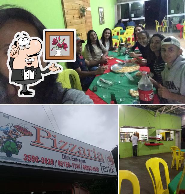 O interior do Pizzaria Fênix