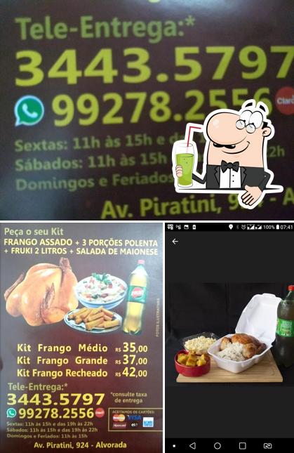 Desfrute de um drinque no Frango Assado Du Lê
