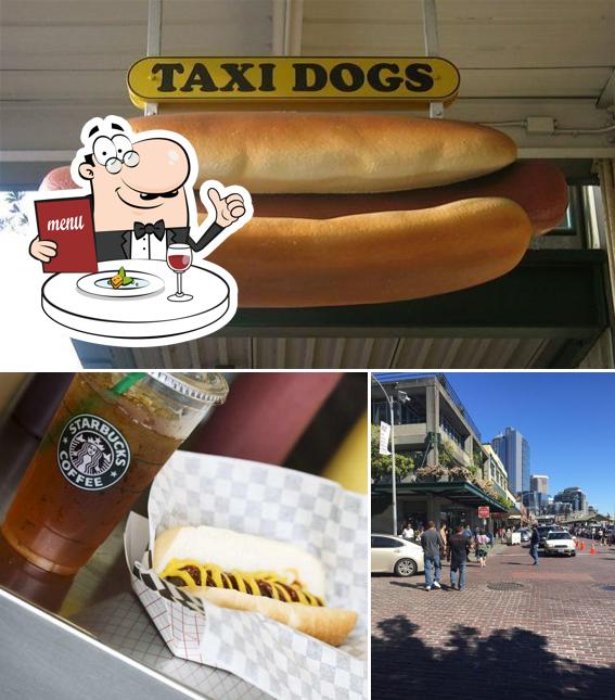 Estas son las fotografías que hay de comida y exterior en Taxi Dogs