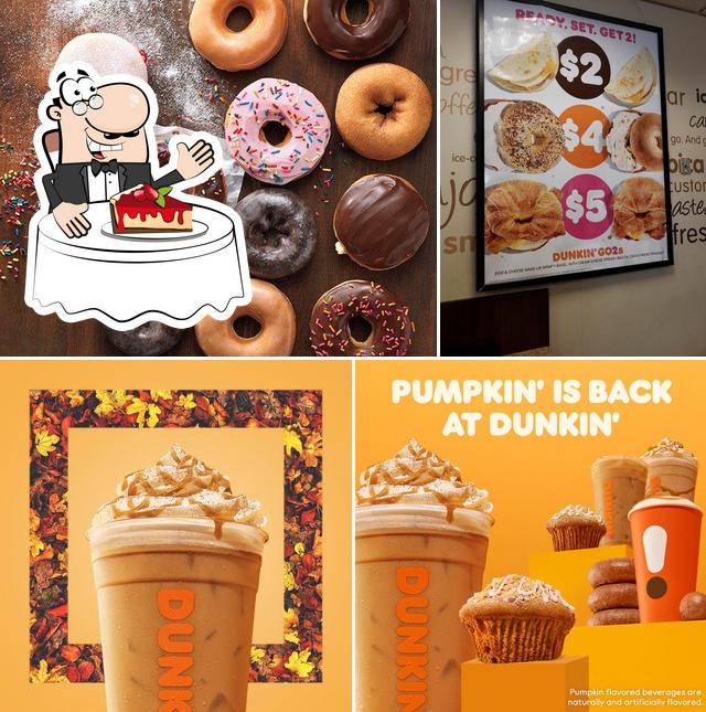 Dunkin' serves a range of sweet dishes