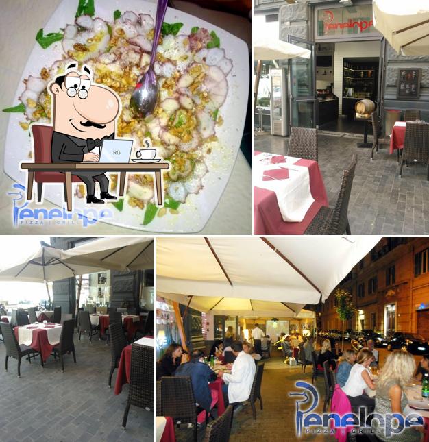 Gli interni di Penelope Grill
