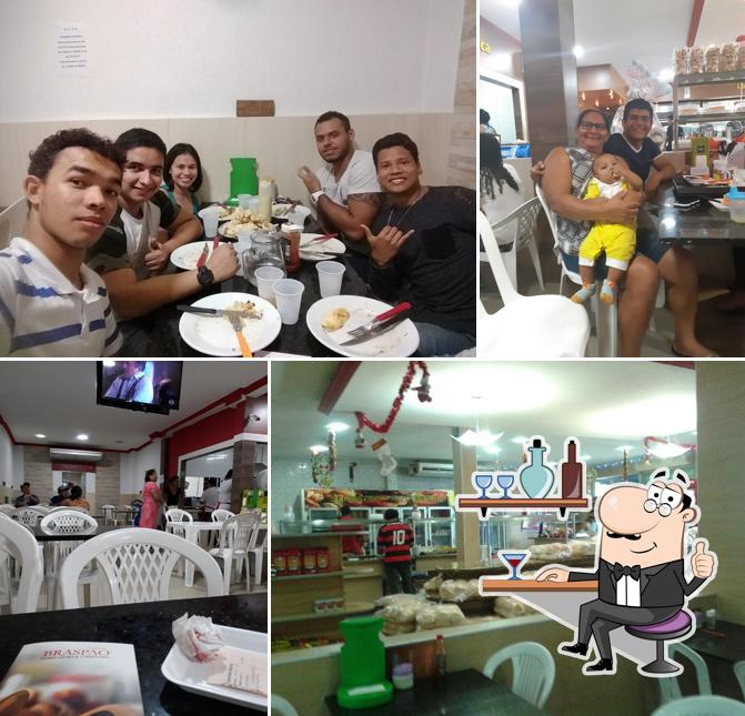 O interior do Braspão Panificadora & Confeitaria