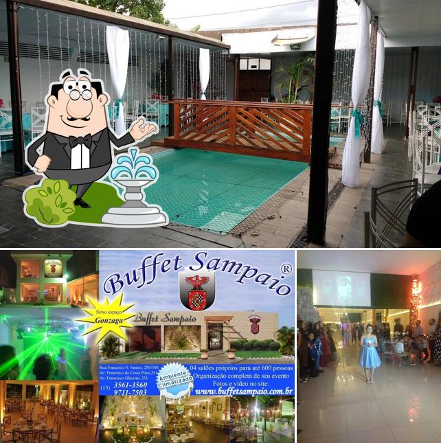 O exterior do Buffet Sampaio