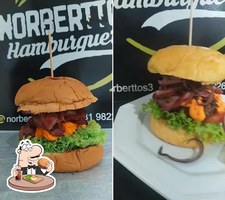 Experimente um hambúrguer no Norberttos Hambúrgueria