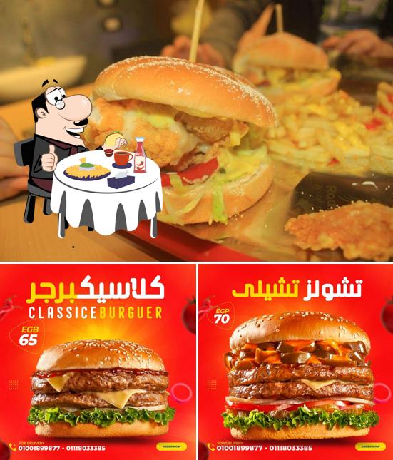 Hamburger im Radwan Fried Chicken