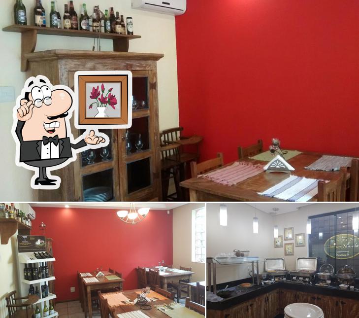 O interior do Restaurante Garam