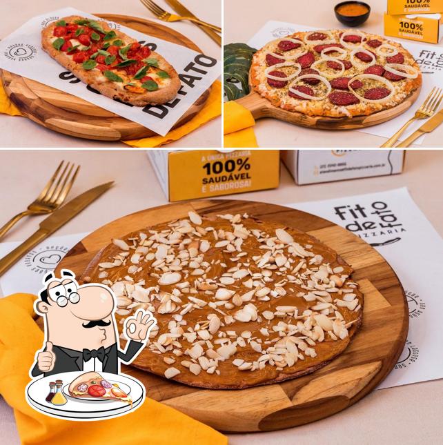 Peça diversos variedades de pizza