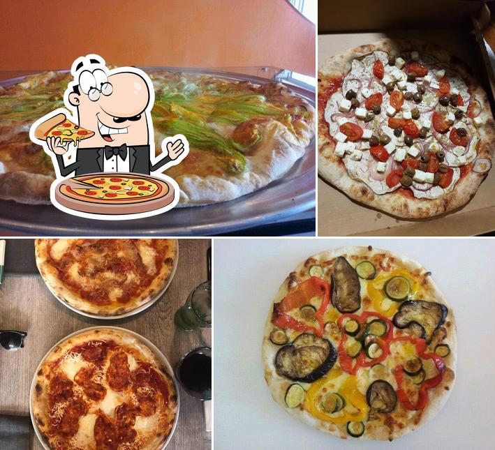 Pick different types of pizza