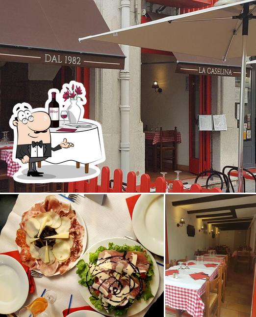 Помимо прочего, в Pizzeria la Caselina есть столики и бургеры