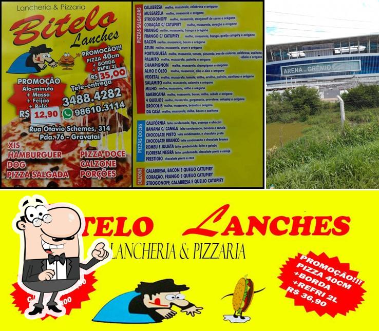 O exterior do Bitelo Lanches