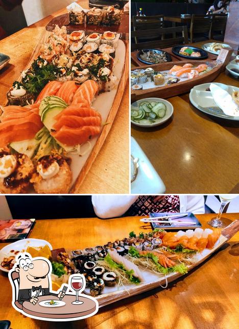 Platos en Azumy Sushi Bar - Itatiba