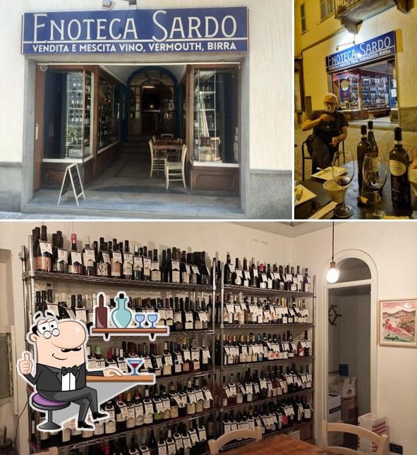 Gli interni di Enoteca Sardo