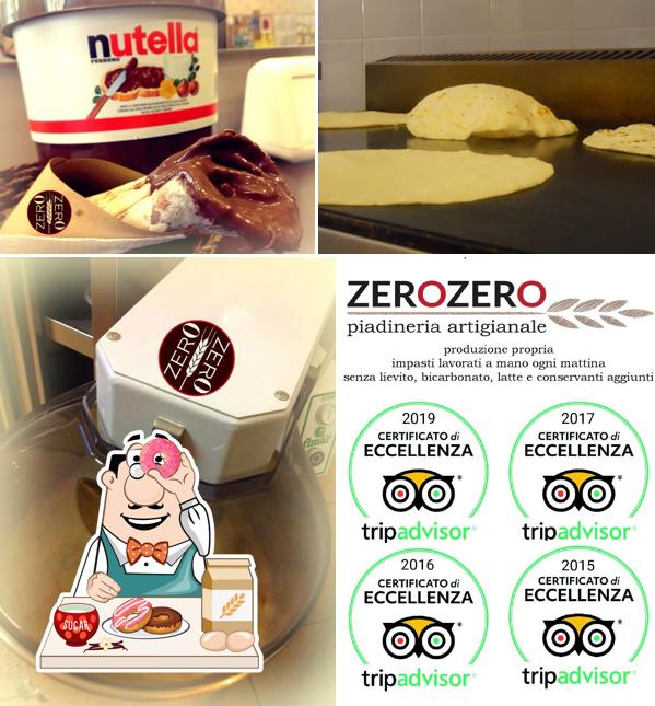 Zero Zero Piadineria serve un'ampia gamma di dolci