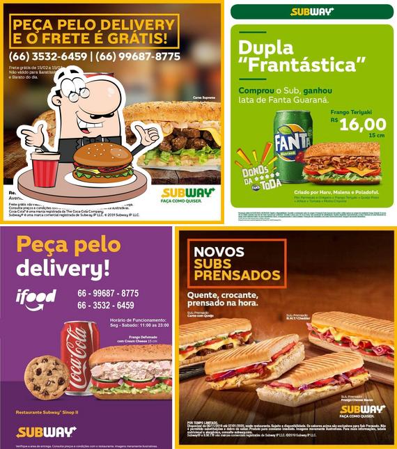 Peça um hambúrguer no Subway