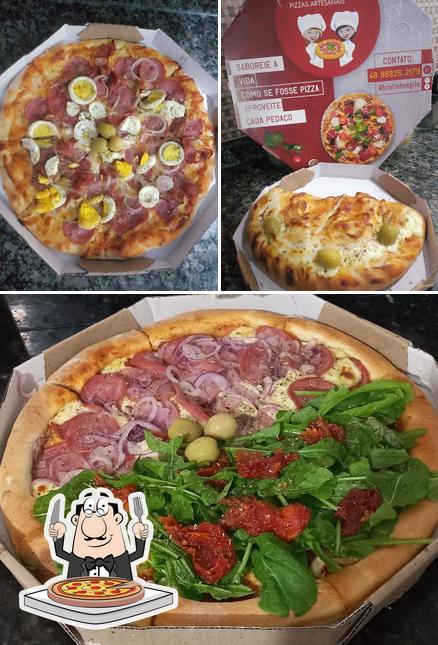 Peça diferentes estilos de pizza