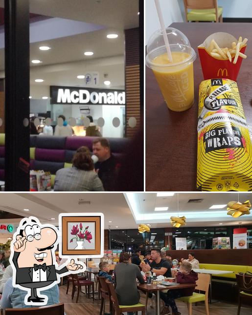 The interior of McDonald's