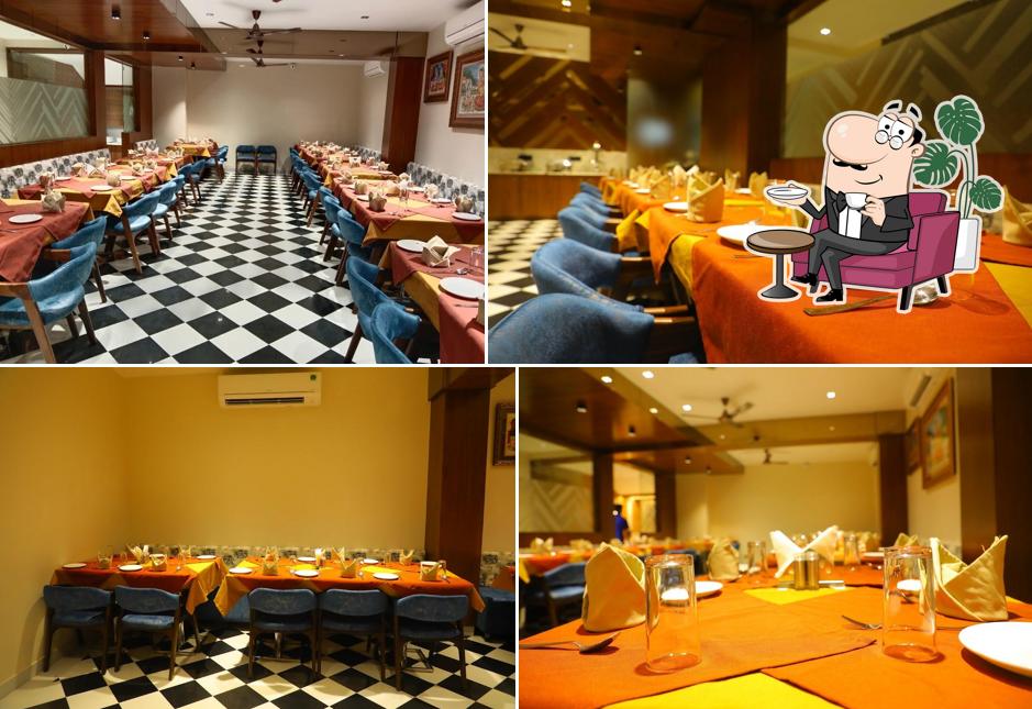 The interior of Prasadam Restaurant - Best Restaurant near Shrinathji Temple