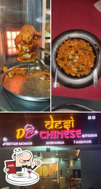 The image of food and exterior at Desi Chinese kitchen & Soya chap, Tandoori kebab